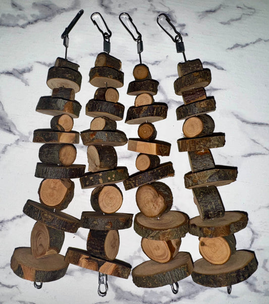 Apple Wood Hanging Chew Toy